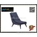 Soft covered wood based lounge chair for living room/hotel